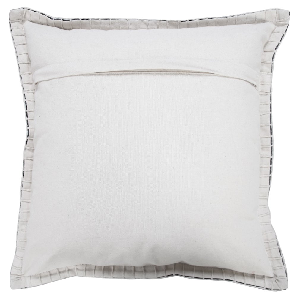 Vital  Cotton Pillow Set of 2 in Black, 20" x 20". Picture 7