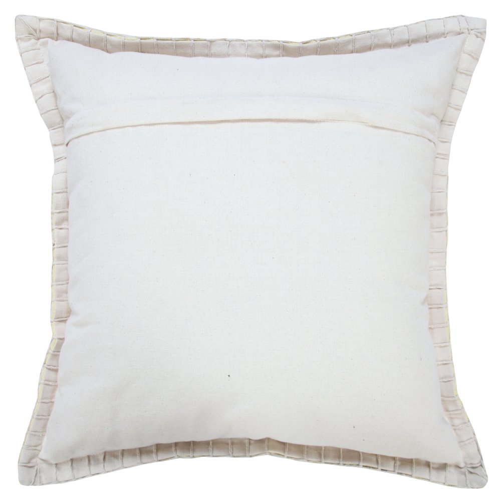 Vital Cotton Pillow Set of 2 in Yellow, 20" x 20". Picture 7