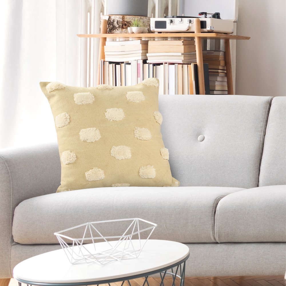 Zeal Cotton Pillow Set of 2 in Cream/White, 20" x 20". Picture 8