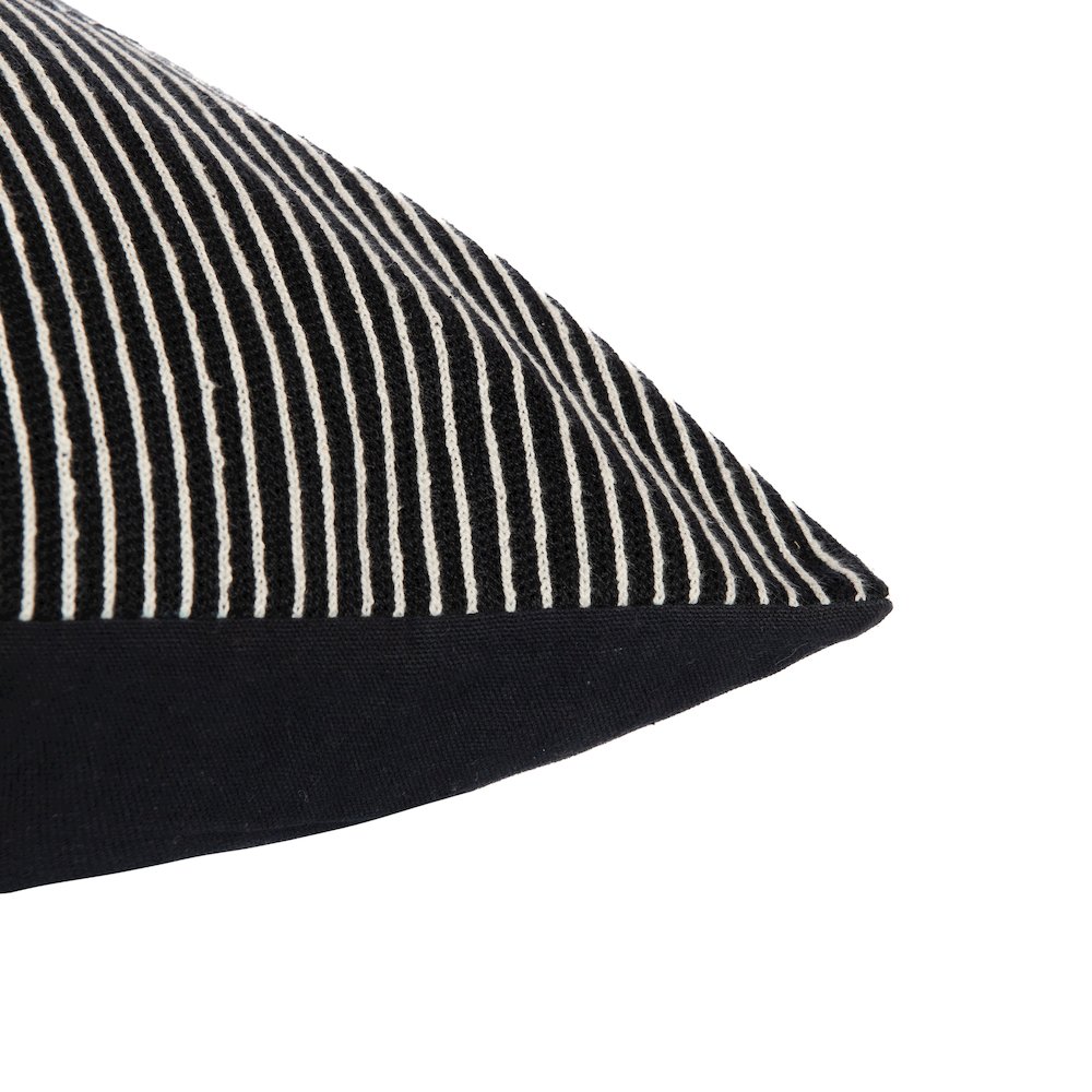 Stacy Garcia  Cotton Poly Filled Pillow in Black/White, 20" x 20". Picture 5