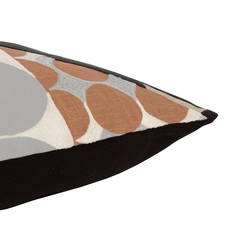 Stacy Garcia  Cotton Poly Filled Pillow in Black/Beige, 20" x 20". Picture 5