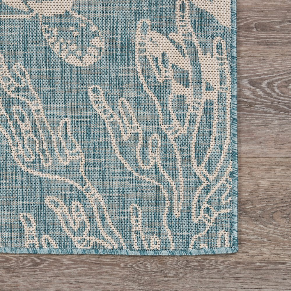 Tropical Turtle Reef Indoor Outdoor Rug. Picture 5