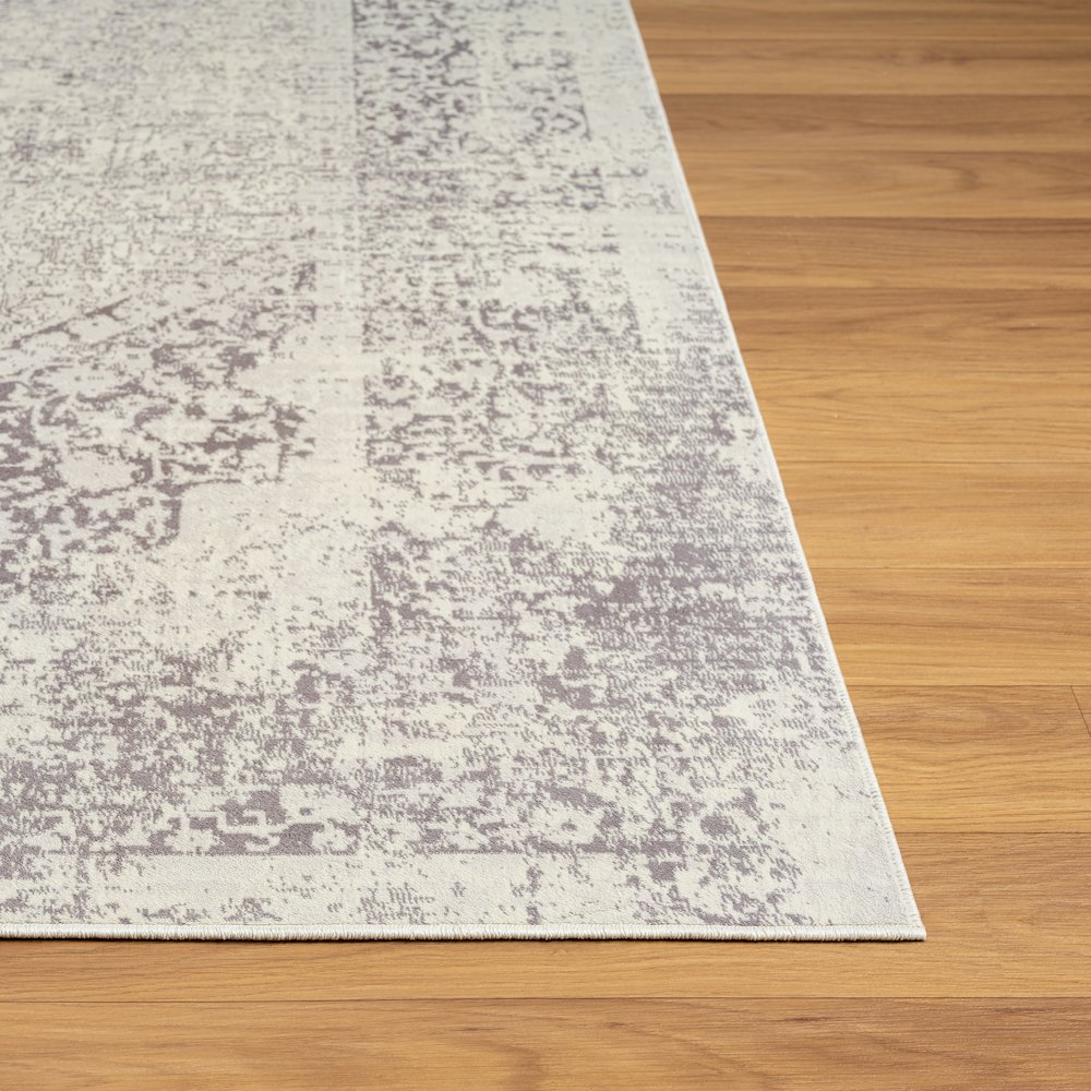Aria Durable Performance Area Rug Indoor in Gray, 7'10" x 9'10". Picture 5