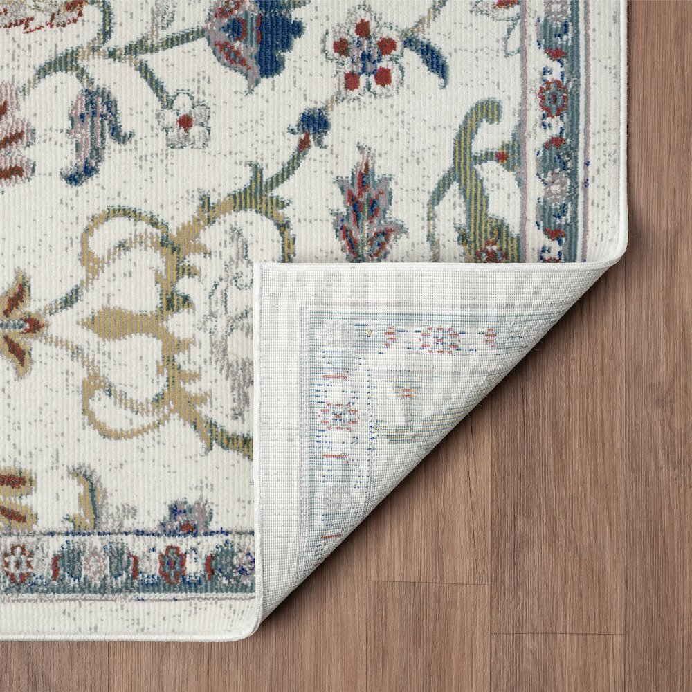 Gala Durable Performance Area Rug Indoor in Ivory/Blue, 7'9" x 9'9". Picture 6