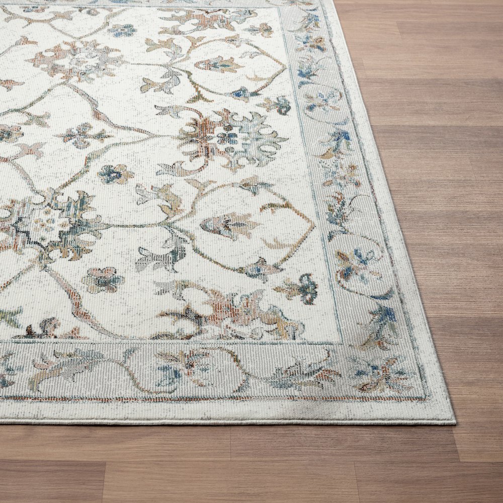 Gala Durable Performance Area Rug Indoor in Ivory/Multicolored, 7'9" x 9'9". Picture 5