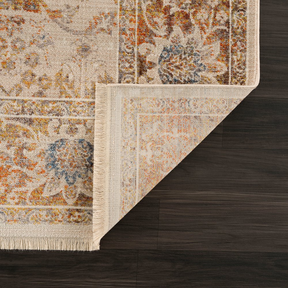 Holi Durable Performance Area Rug Indoor in Ivory/Beige, 5' x 8'. Picture 5