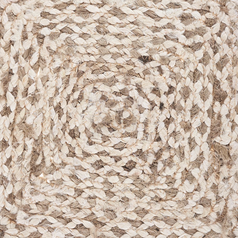 Classic Jute Set of 4 Table Top Placemat in White/Tan,  1'3" x 1'3". Picture 5