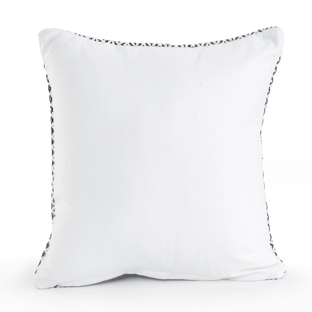 Insignia Cotton Pillow Set of 4 in Gray/Ivory, 18" x 18". Picture 5