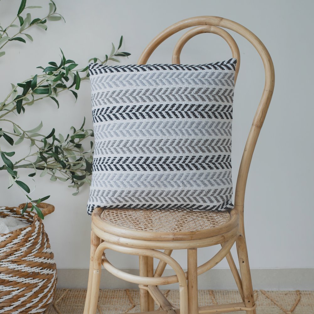 Hint of Grayscale Throw Pillow. Picture 7