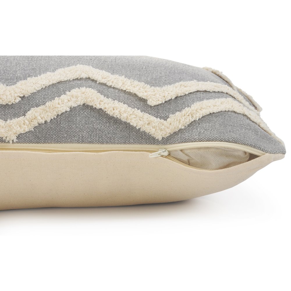 Soft Chevron Bordered Throw Pillow. Picture 3