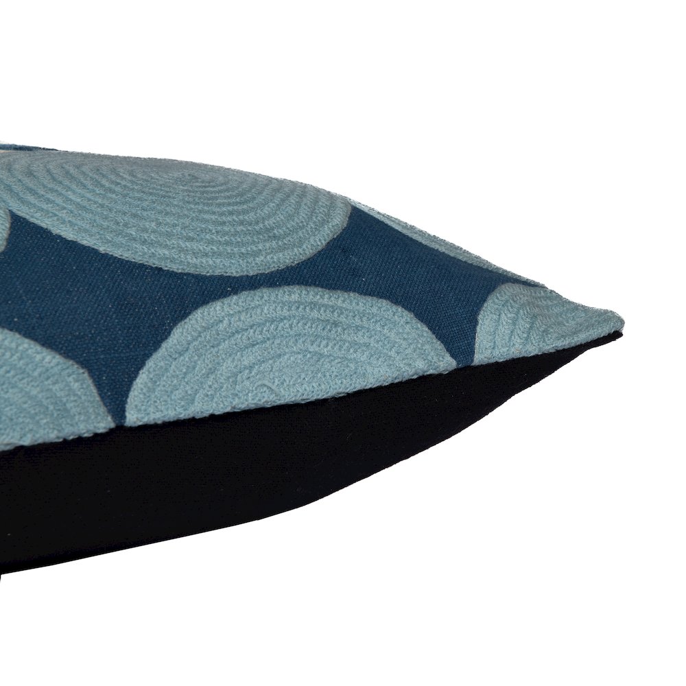 Stacy Garcia  Cotton Poly Filled Pillow in Blue/Ivory, 24" x 24". Picture 5