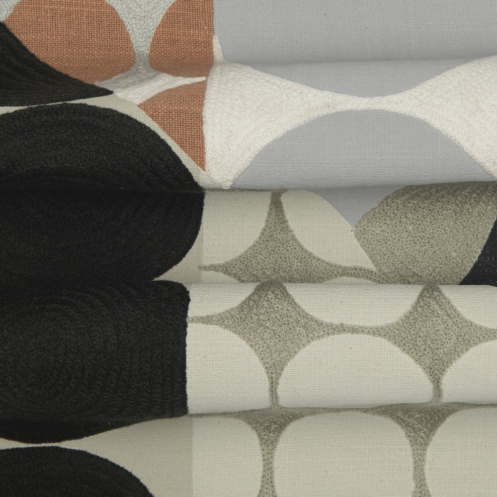 Stacy Garcia  Cotton Poly Filled Pillow in Black/Beige, 24" x 24". Picture 4