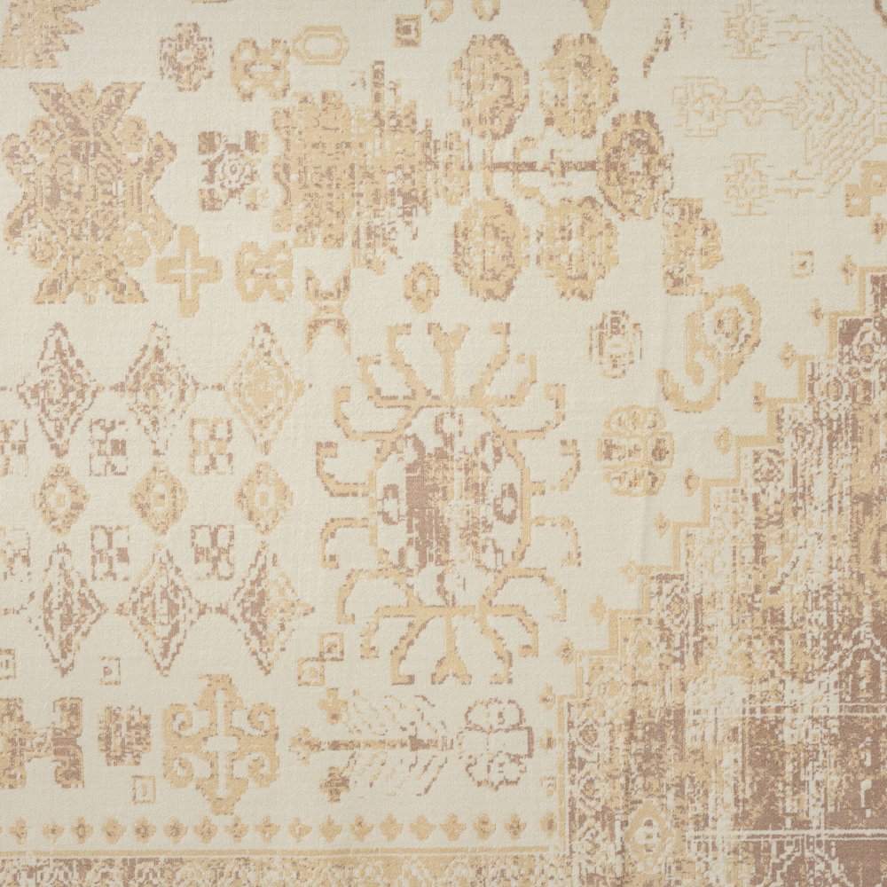Aria Durable Performance Area Rug Indoor in Beige, 5'3" x 7'. Picture 7