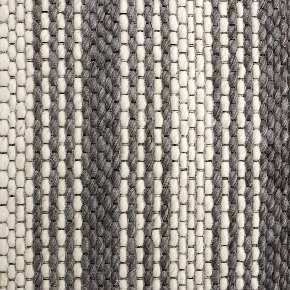 Bergen Wool Blend Area Rug Indoor in Gray/Ivory, 9' x 12'. Picture 6