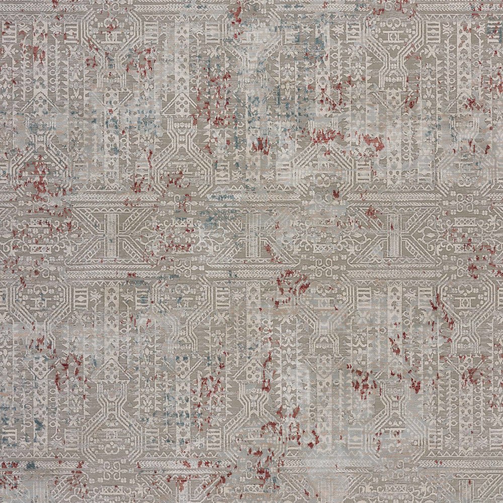 Imagine Durable Performance Area Rug Indoor in Blue/Cream, 7'9" x 10'9". Picture 2