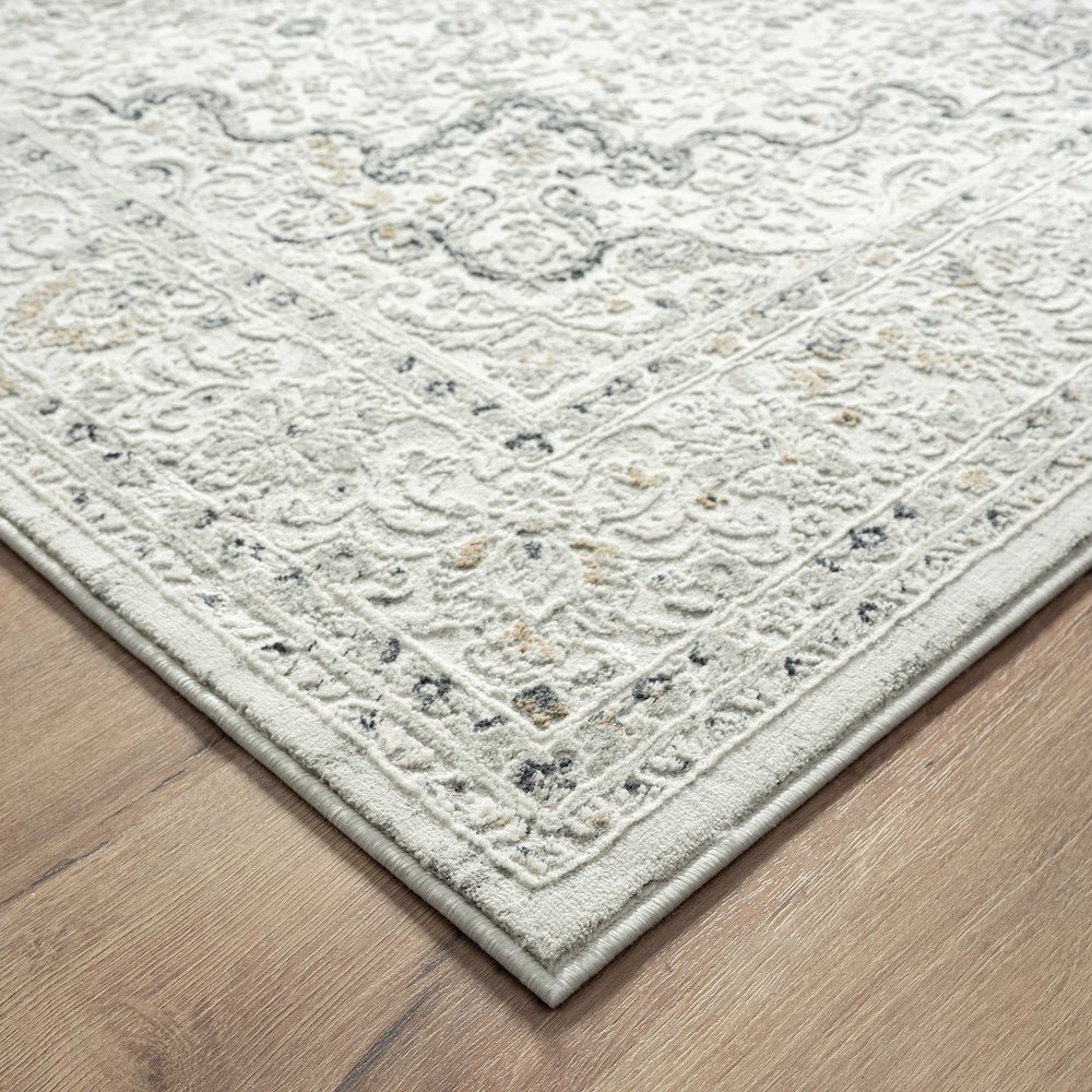 Isabella Performance Blend Area Rug Indoor in Gray, 9' x 12'. Picture 6
