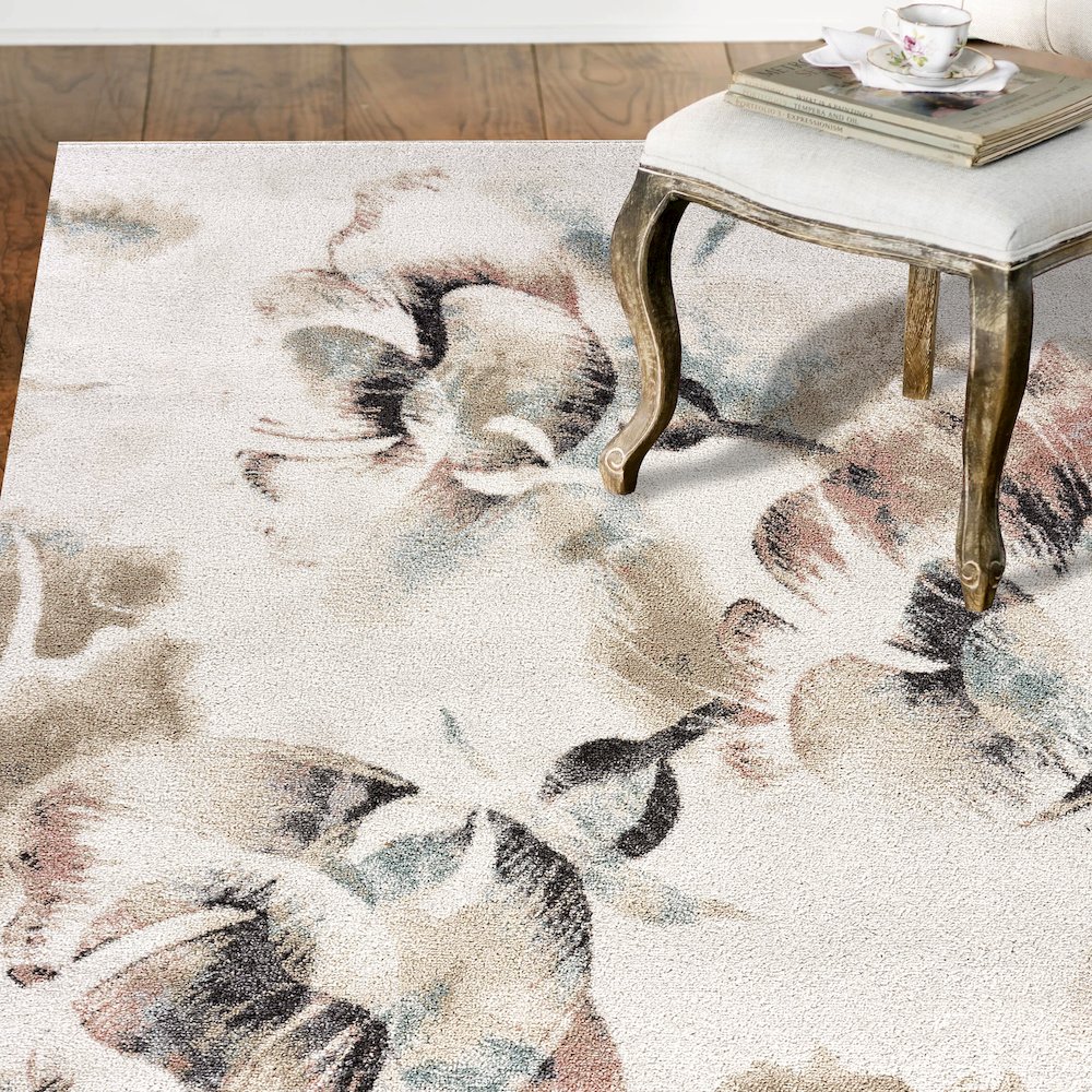 Meadow Durable Performance Area Rug Indoor in Multicolored, 7'9" x 9'5". Picture 7