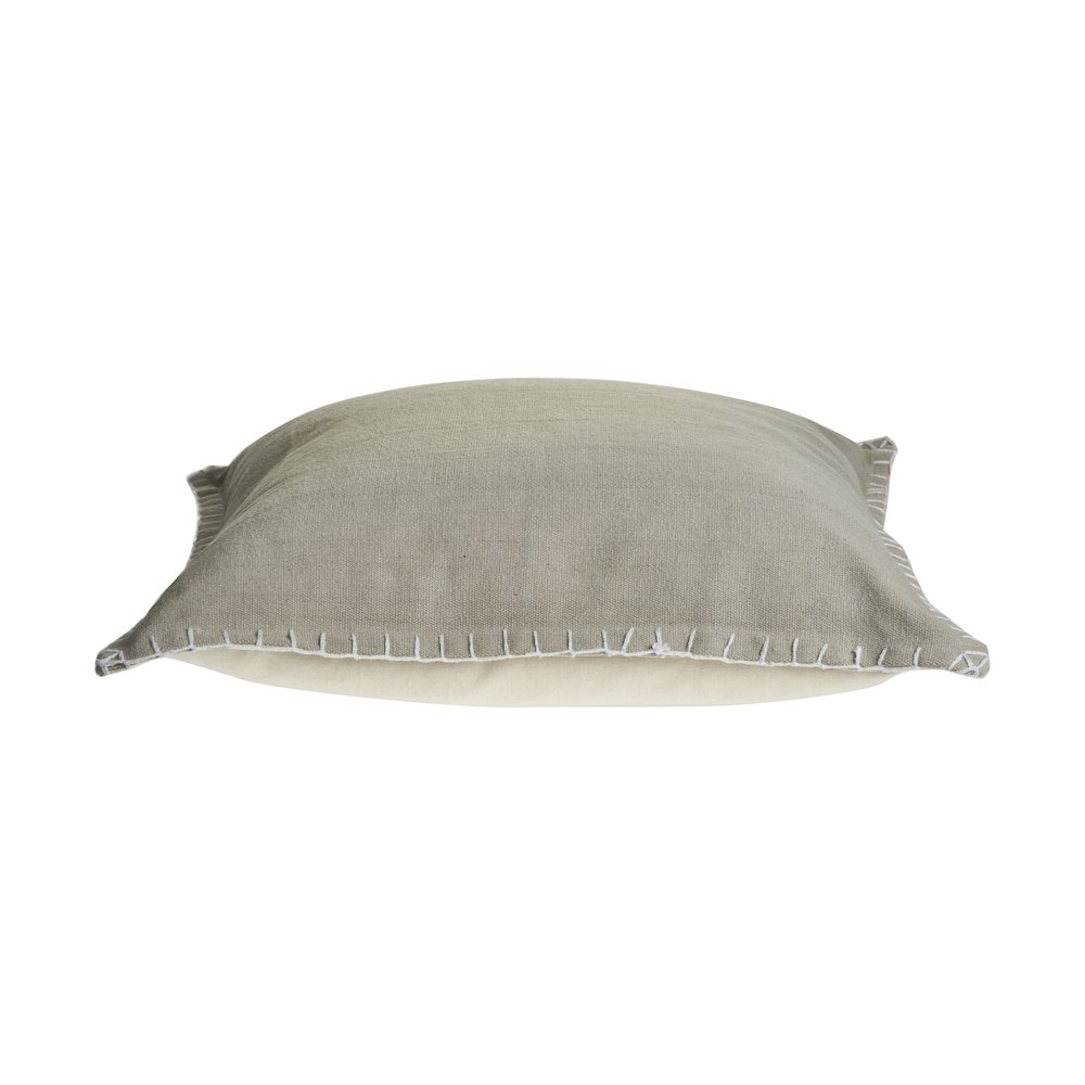 Vital  Cotton Pillow Set of 2 in Brown, 24" x 24". Picture 6