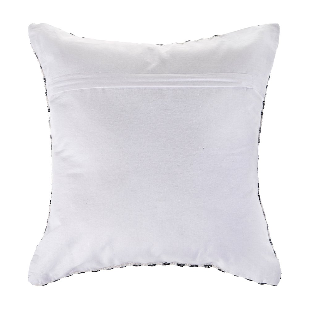 Altair  Cotton Pillow Set of 2 in Black/Gray, 18" x 18". Picture 5