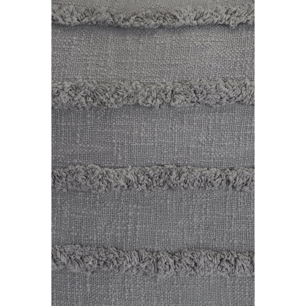 Rory Cotton Pillow Set of 2 in Gray, 20" x 20". Picture 3