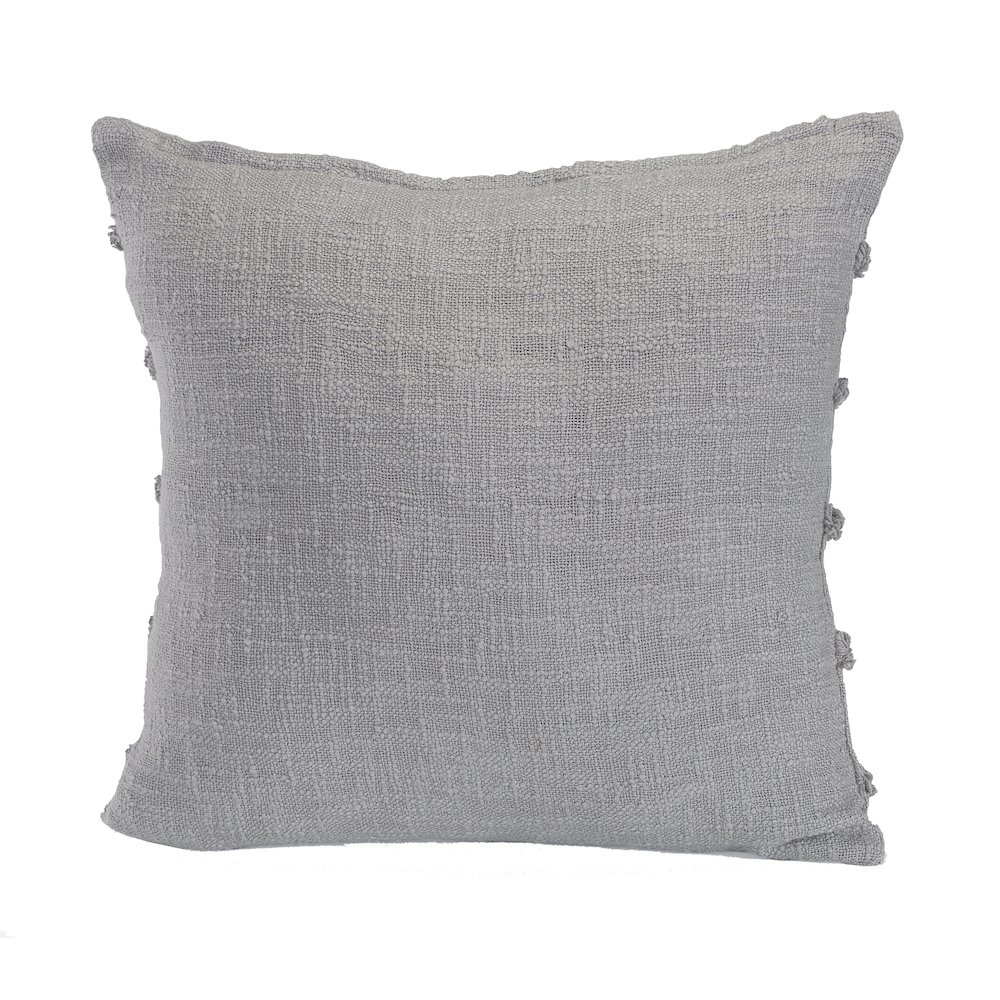Rory Cotton Pillow Set of 2 in Gray, 20" x 20". Picture 5