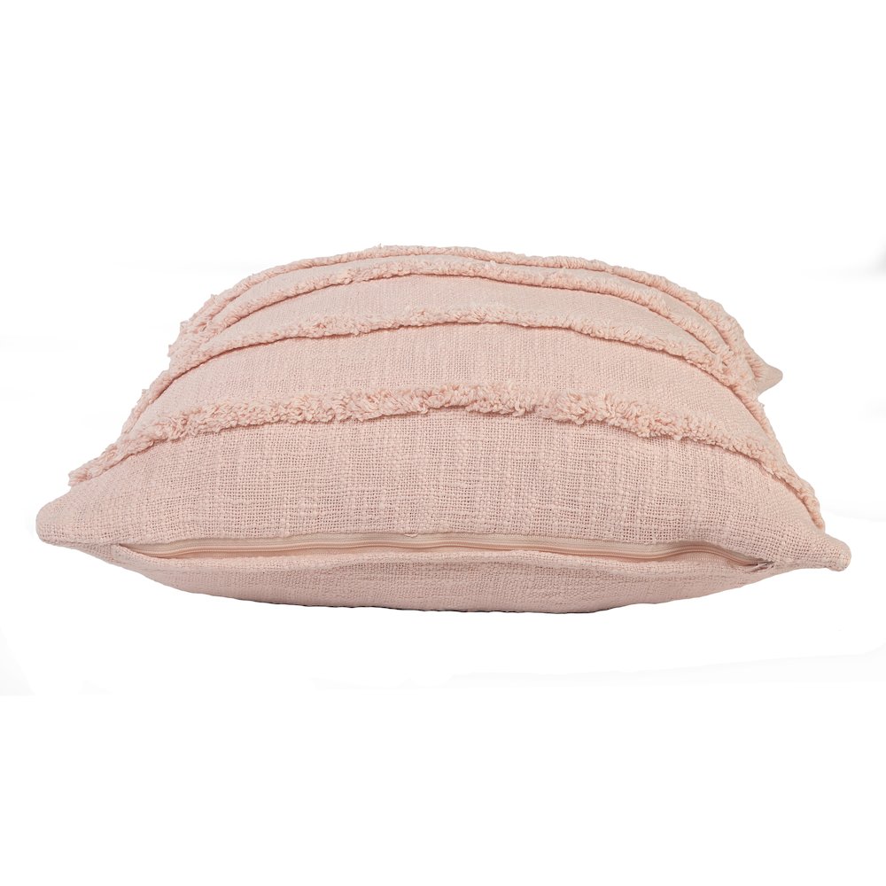 Rory Cotton Pillow Set of 2 in Pink, 20" x 20". Picture 6
