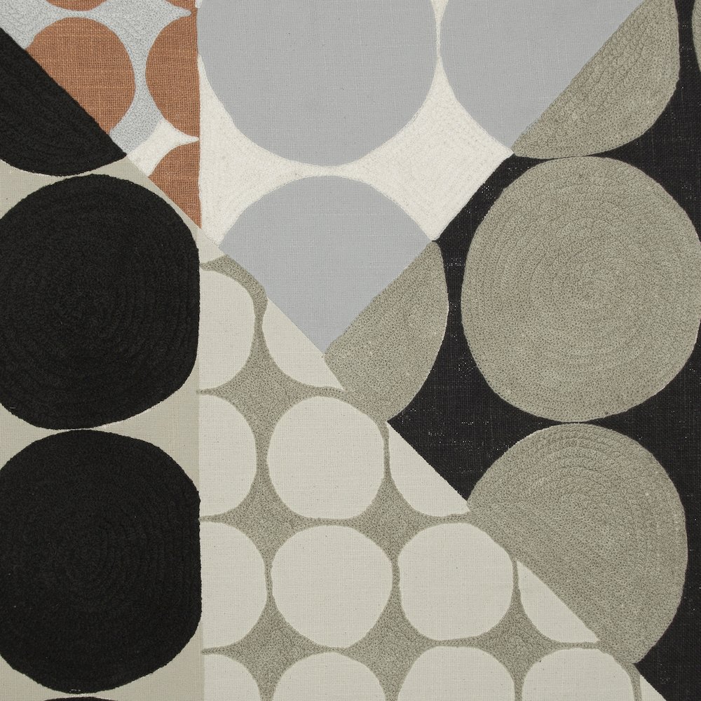 Stacy Garcia  Cotton Poly Filled Pillow in Black/Beige, 20" x 20". Picture 7