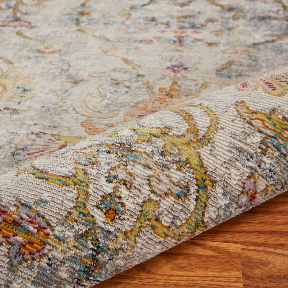 Gala Durable Performance Area Rug Indoor in Gray/Multicolored, 7'9" x 9'9". Picture 4