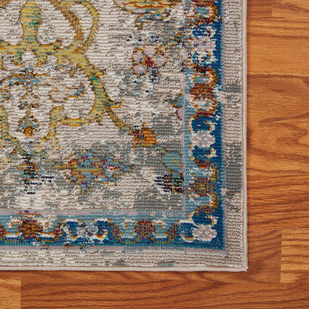 Gala Durable Performance Area Rug Indoor in Gray/Multicolored, 7'9" x 9'9". Picture 5