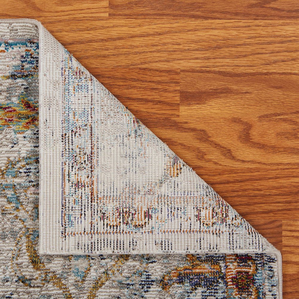 Gala Durable Performance Area Rug Indoor in Gray/Multicolored, 7'9" x 9'9". Picture 6