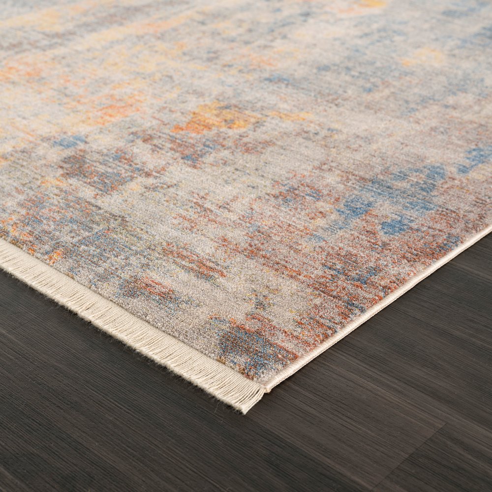 Holi Durable Performance Area Rug Indoor in Beige/Blue, 9' x 12'. Picture 3