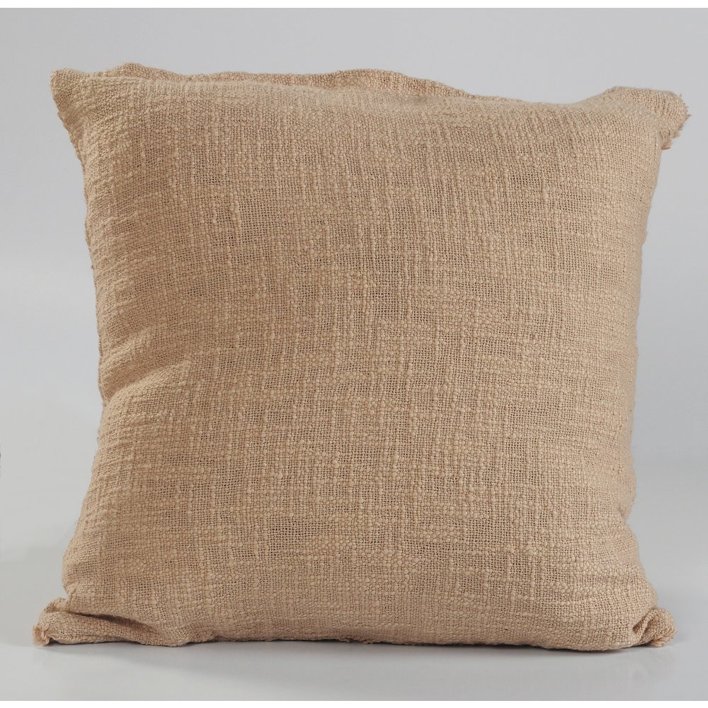 Reese Cotton Pillow Set of 4 in Tan, 18" x 18". Picture 5