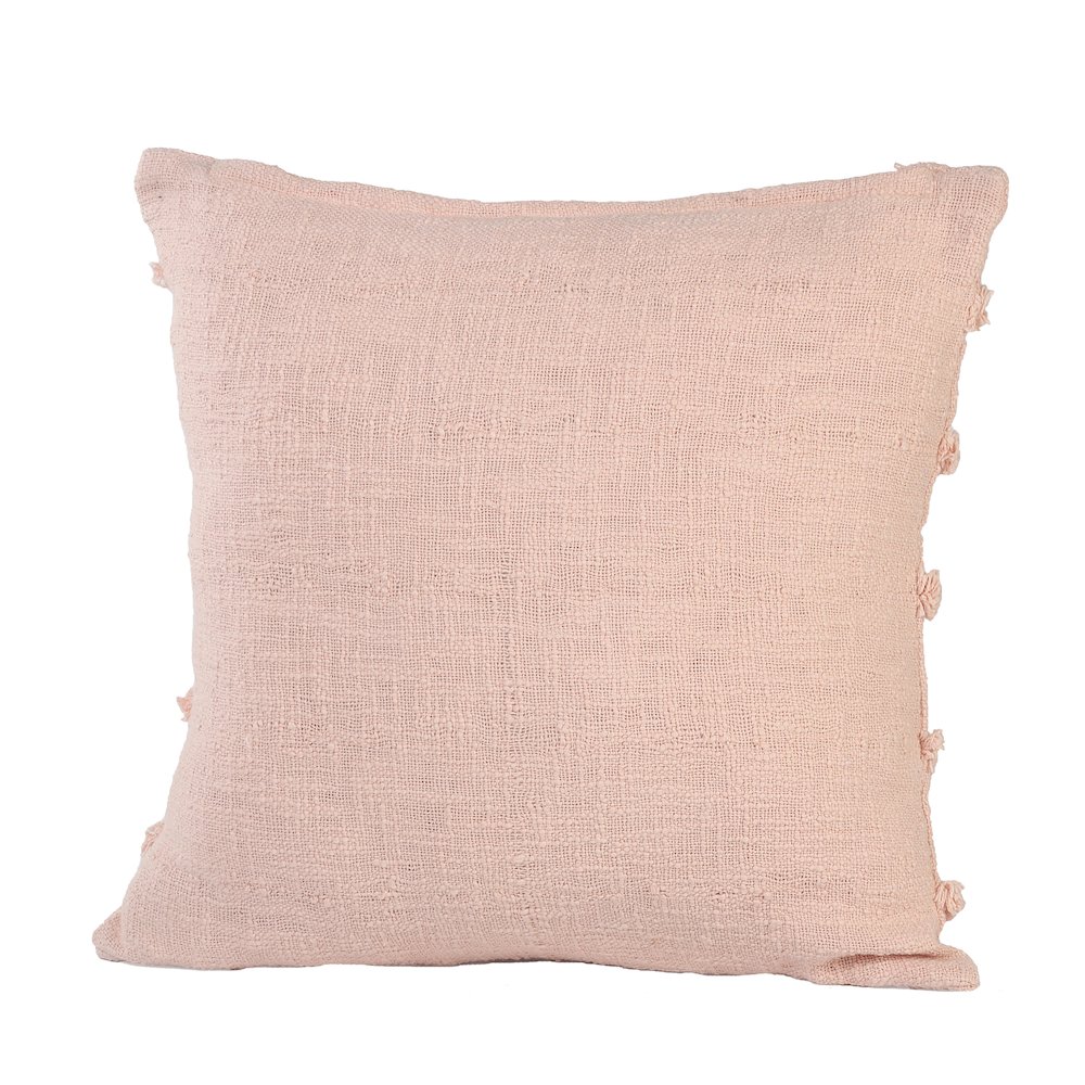 Rory Cotton Pillow Set of 4 in Pink, 20" x 20". Picture 5