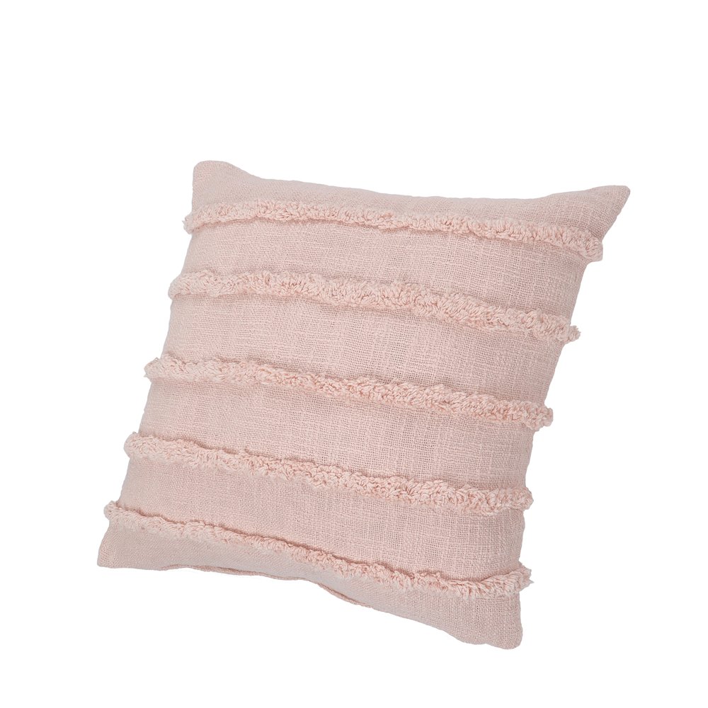 Rory Cotton Pillow Set of 4 in Pink, 20" x 20". Picture 7