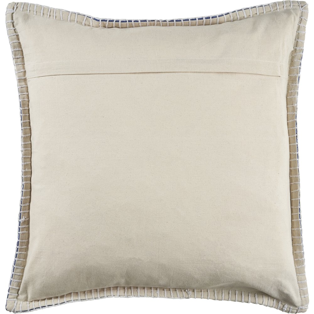 Vital  Cotton Pillow Set of 4 in Blue, 24" x 24". Picture 5