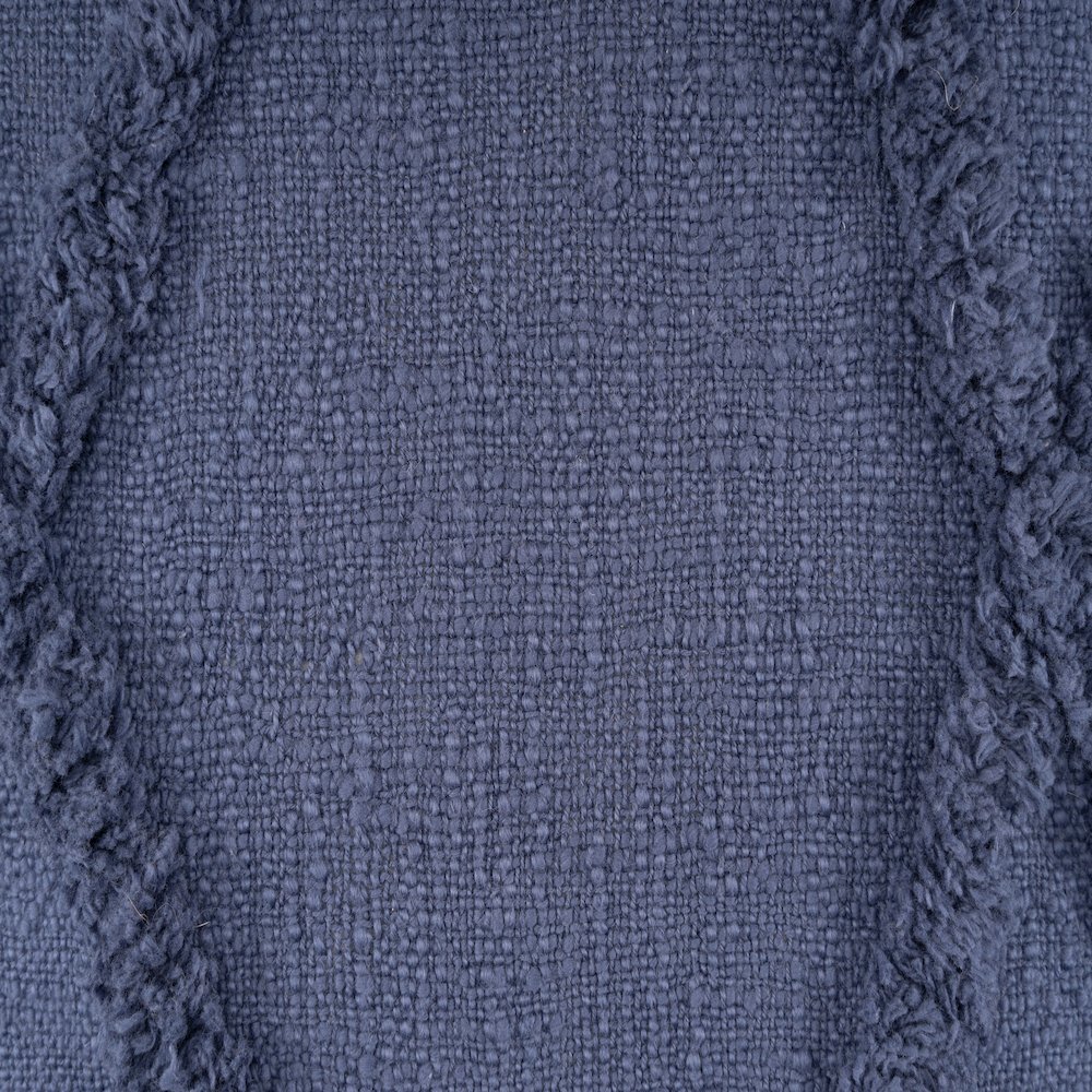 Reese Cotton Pillow Set of 4 in Blue, 18" x 18". Picture 3