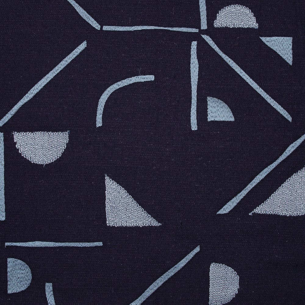 Stacy Garcia  Cotton Blend Poly Filled Pillow in Blue, 24" x 24". Picture 7