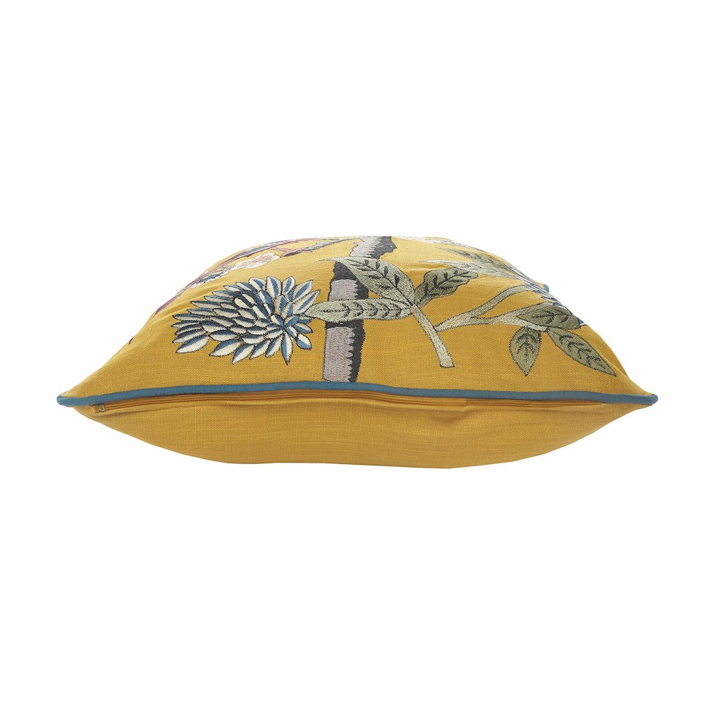Yellow Bird of Paradise Throw Pillow. Picture 2