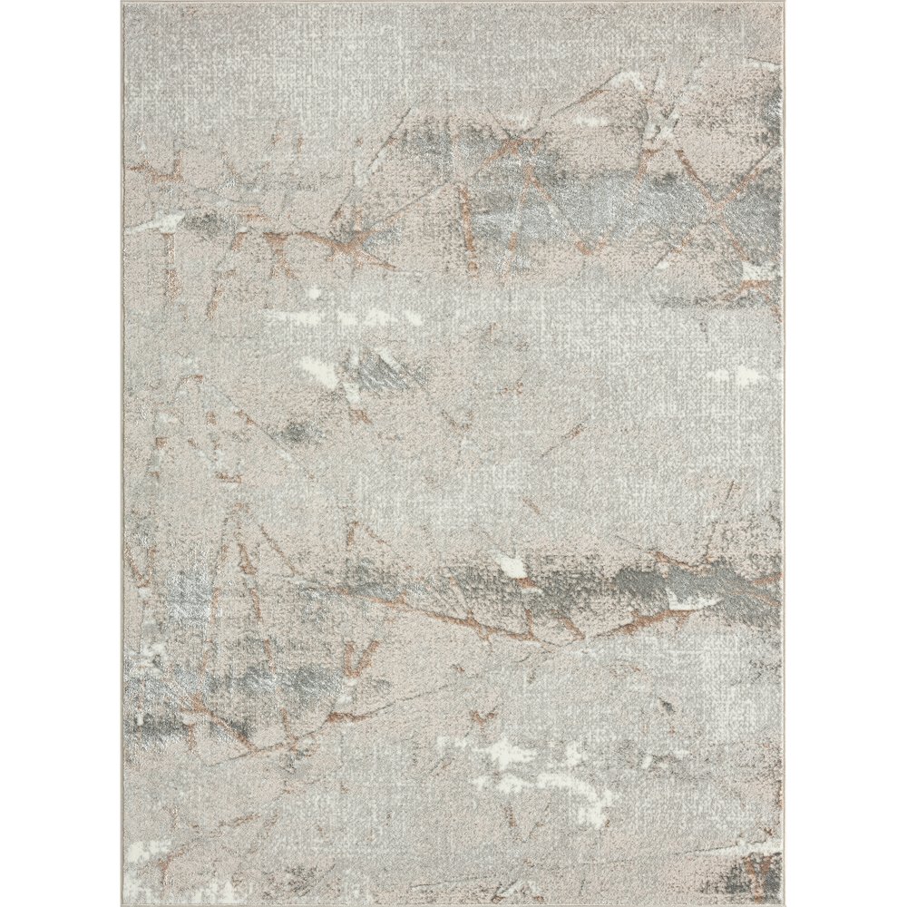 Antalya Durable Performance Area Rug Indoor in Beige/Gray, 7'5" x 9'5". Picture 1