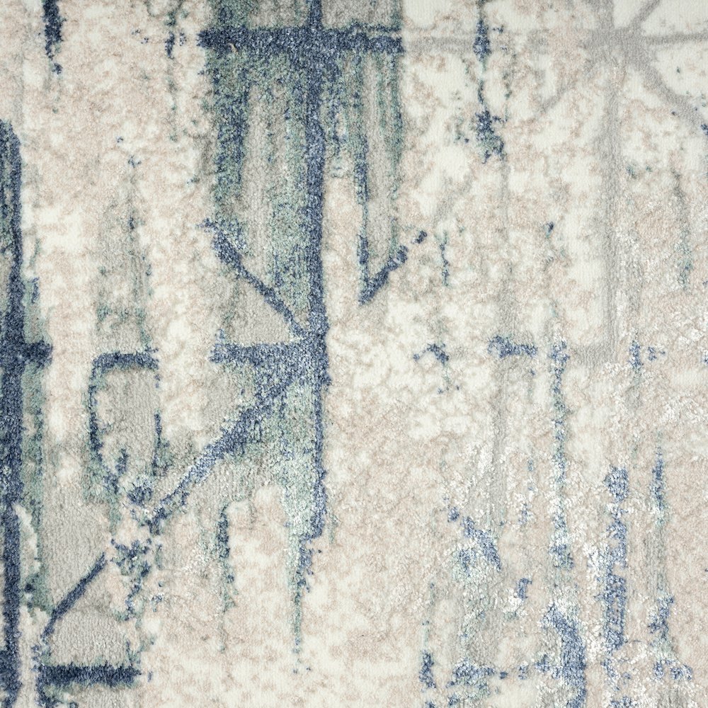 Antalya Durable Performance Area Rug Indoor in Blue/Gray, 7'5" x 9'5". Picture 7