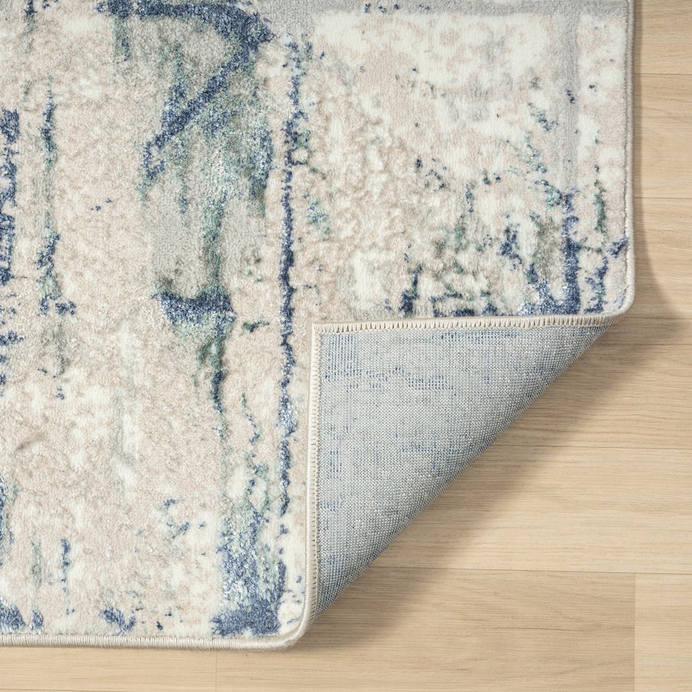 Antalya Durable Performance Area Rug Indoor in Blue/Gray, 7'5" x 9'5". Picture 6