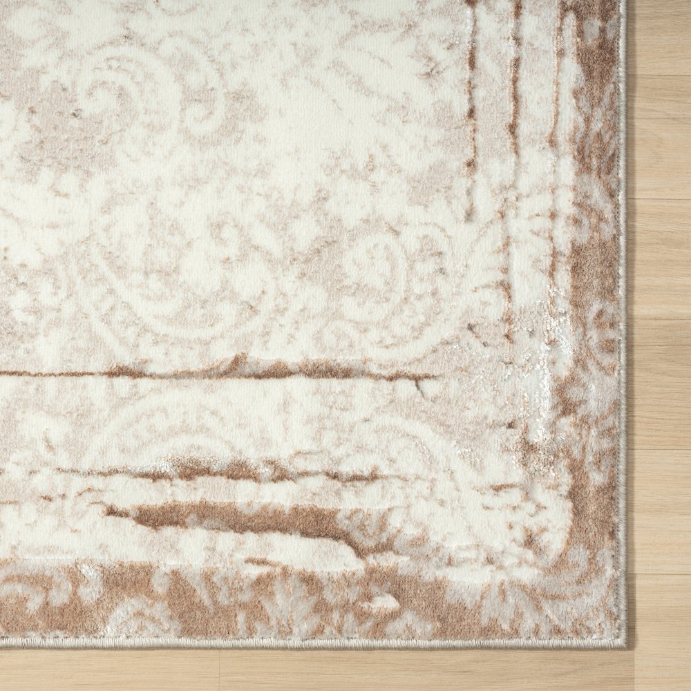 Antalya Durable Performance Area Rug Indoor in Beige/Cream, 2'2" x 3'. Picture 4