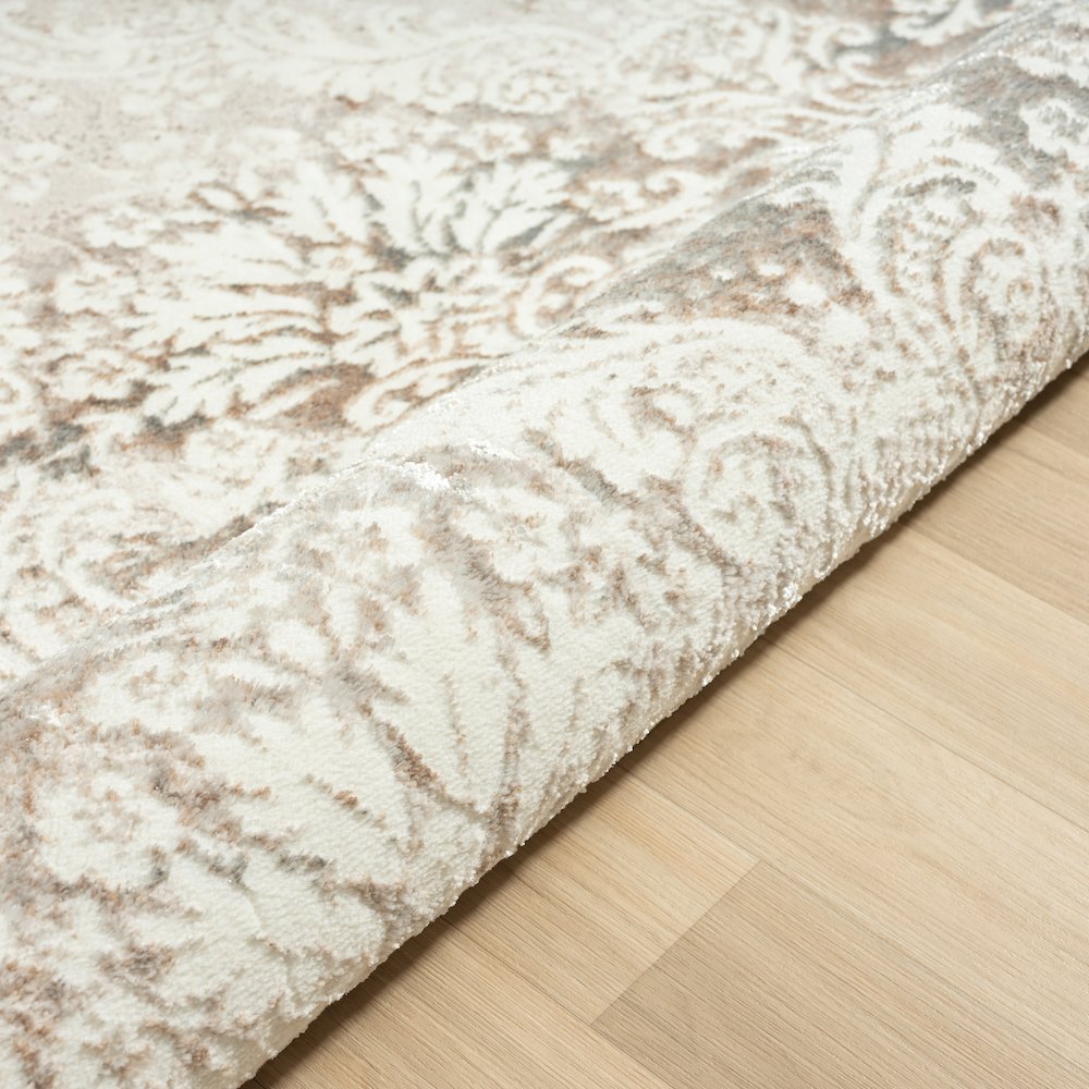 Antalya Durable Performance Area Rug Indoor in Beige/Cream, 2'2" x 3'. Picture 3