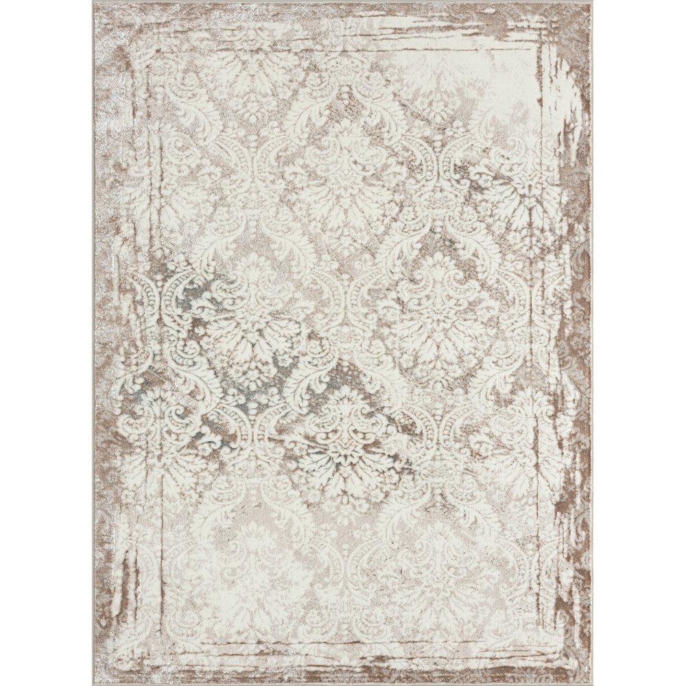 Antalya Durable Performance Area Rug Indoor in Beige/Cream, 2'2" x 3'. Picture 1