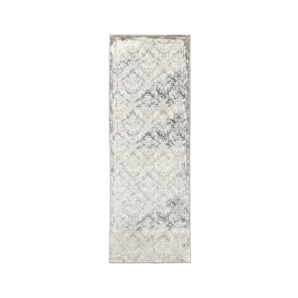 Antalya Durable Performance Area Rug Indoor in Beige/Cream, 2'6" x 8'. Picture 1