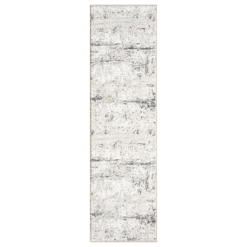 Antalya Durable Performance Area Rug Indoor in Beige/Gray, 2' x 7'. Picture 1