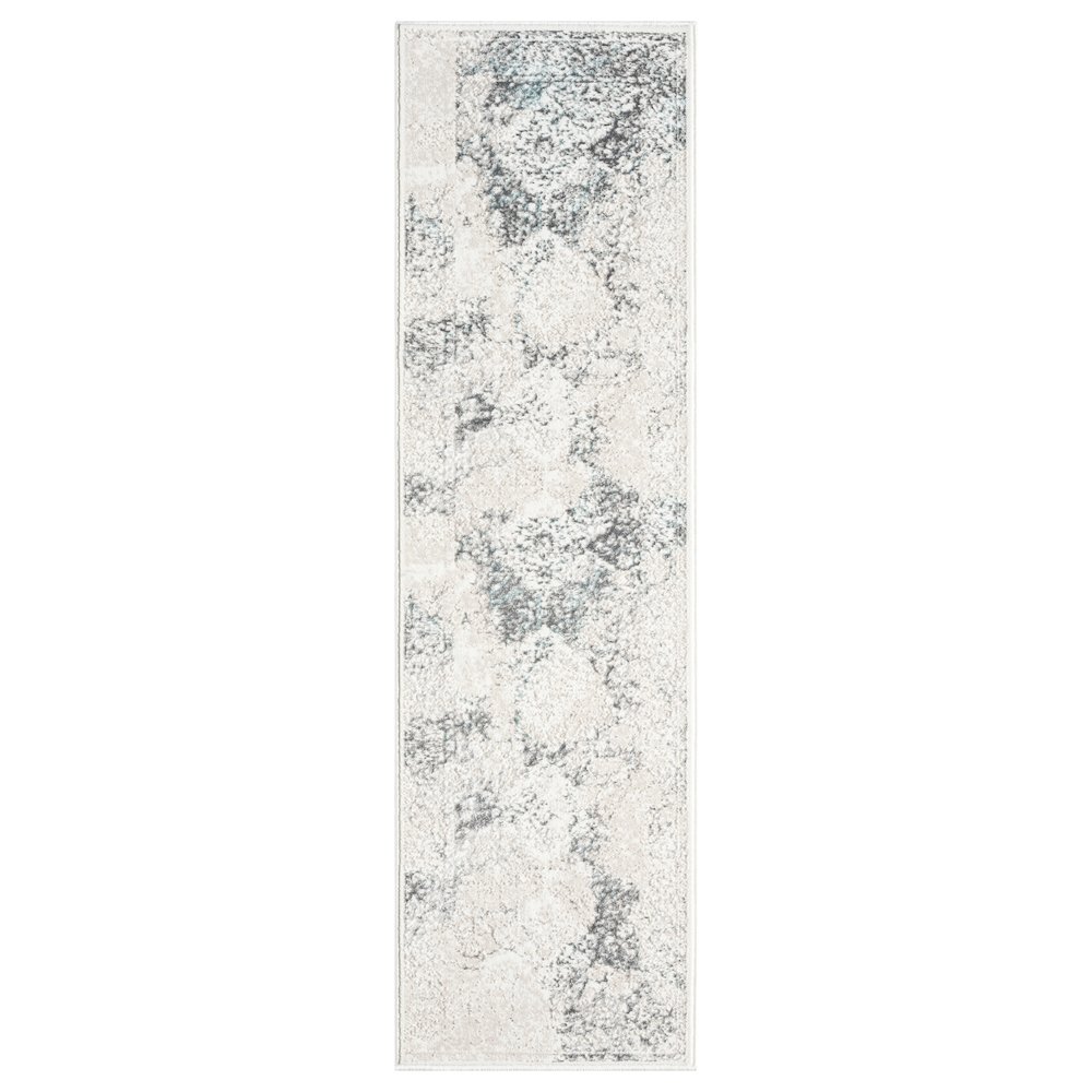 Antalya Durable Performance Area Rug Indoor in Beige/Blue, 2' x 7'. Picture 1