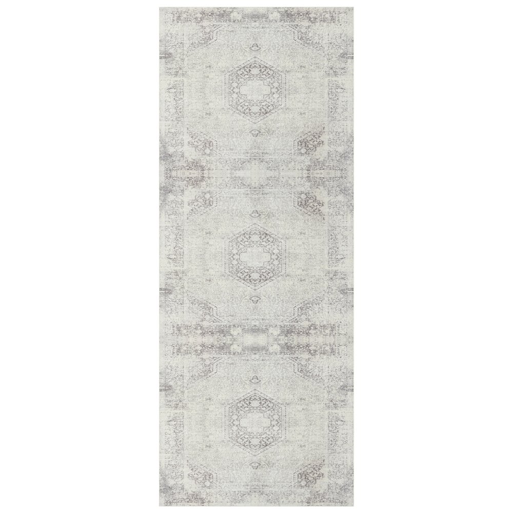 Aria Durable Performance Area Rug Indoor in Gray, 2' x 5'. Picture 1