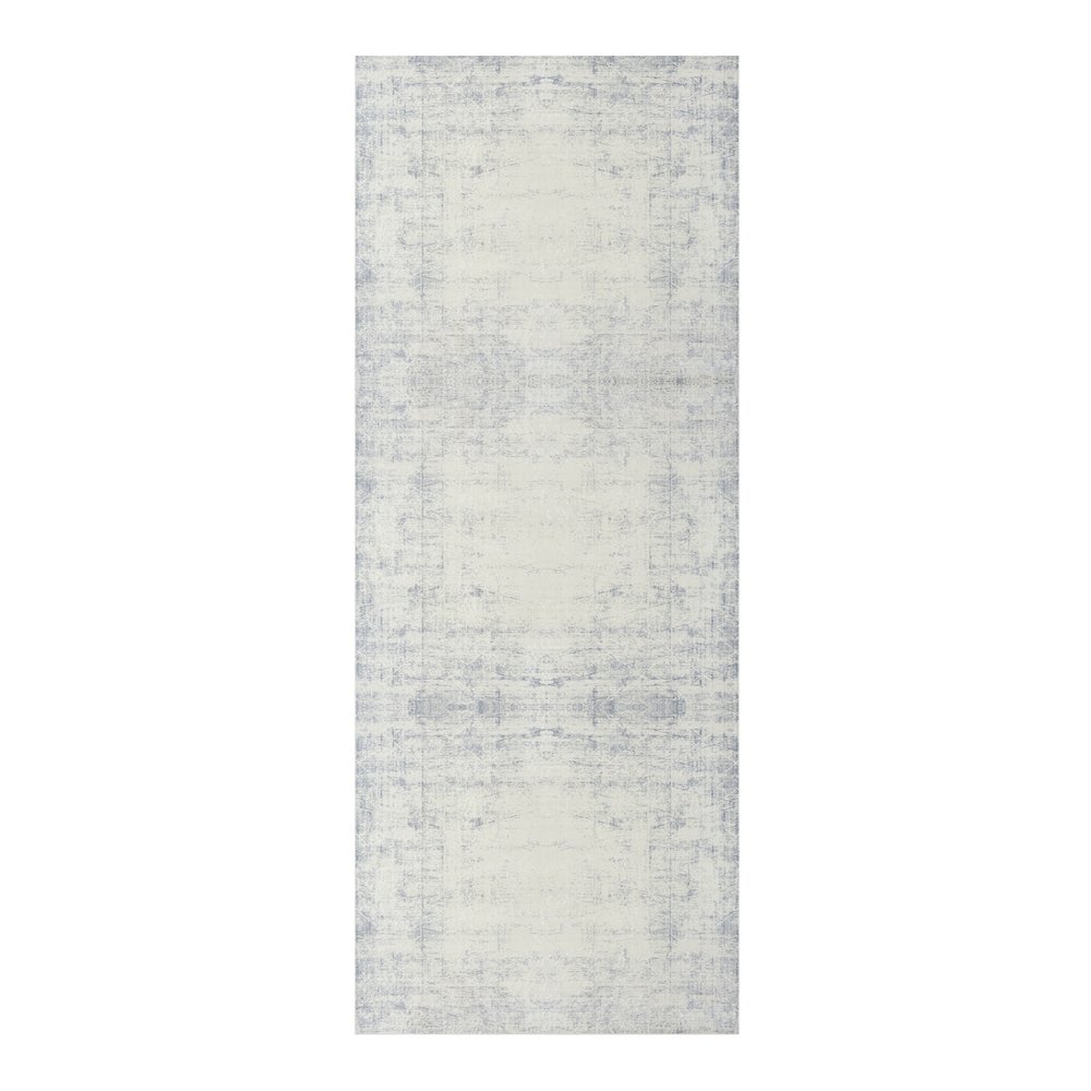 Aria Durable Performance Area Rug Indoor in Gray/Blue, 2' x 5'. Picture 1