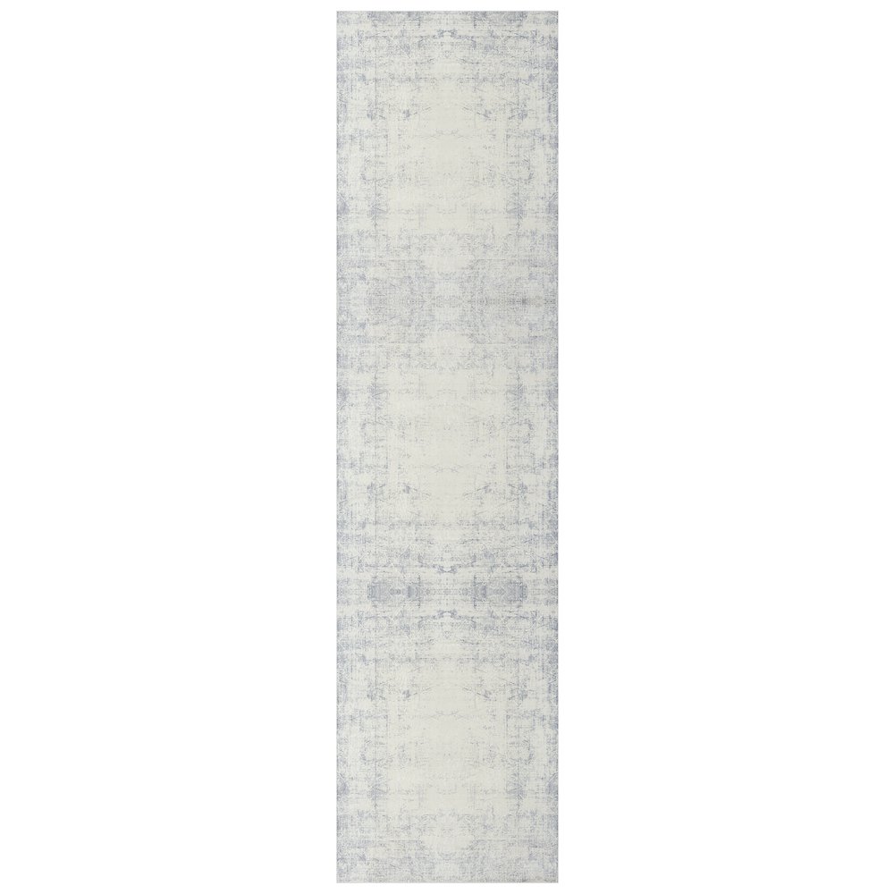 Aria Durable Performance Area Rug Indoor in Gray/Blue, 2'8" x 3'10". Picture 1